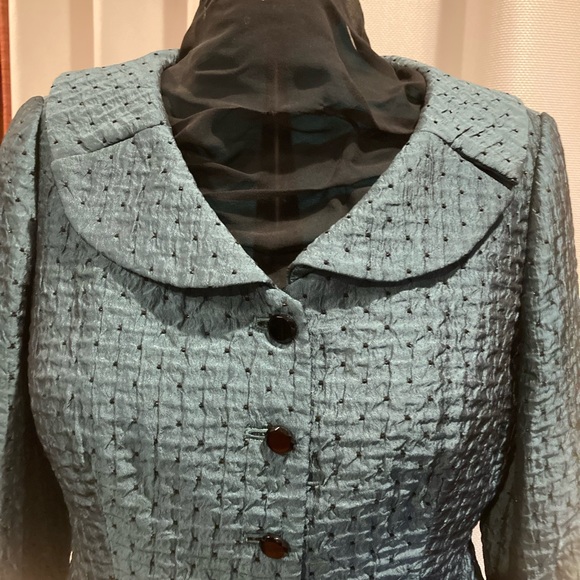 Jones New York Teal Tailored Jacket and Skirt NWOT - Picture 2 of 8